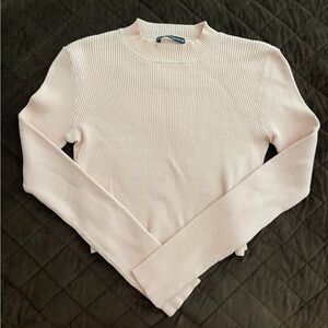 blush pink brandy melville sweater - size small